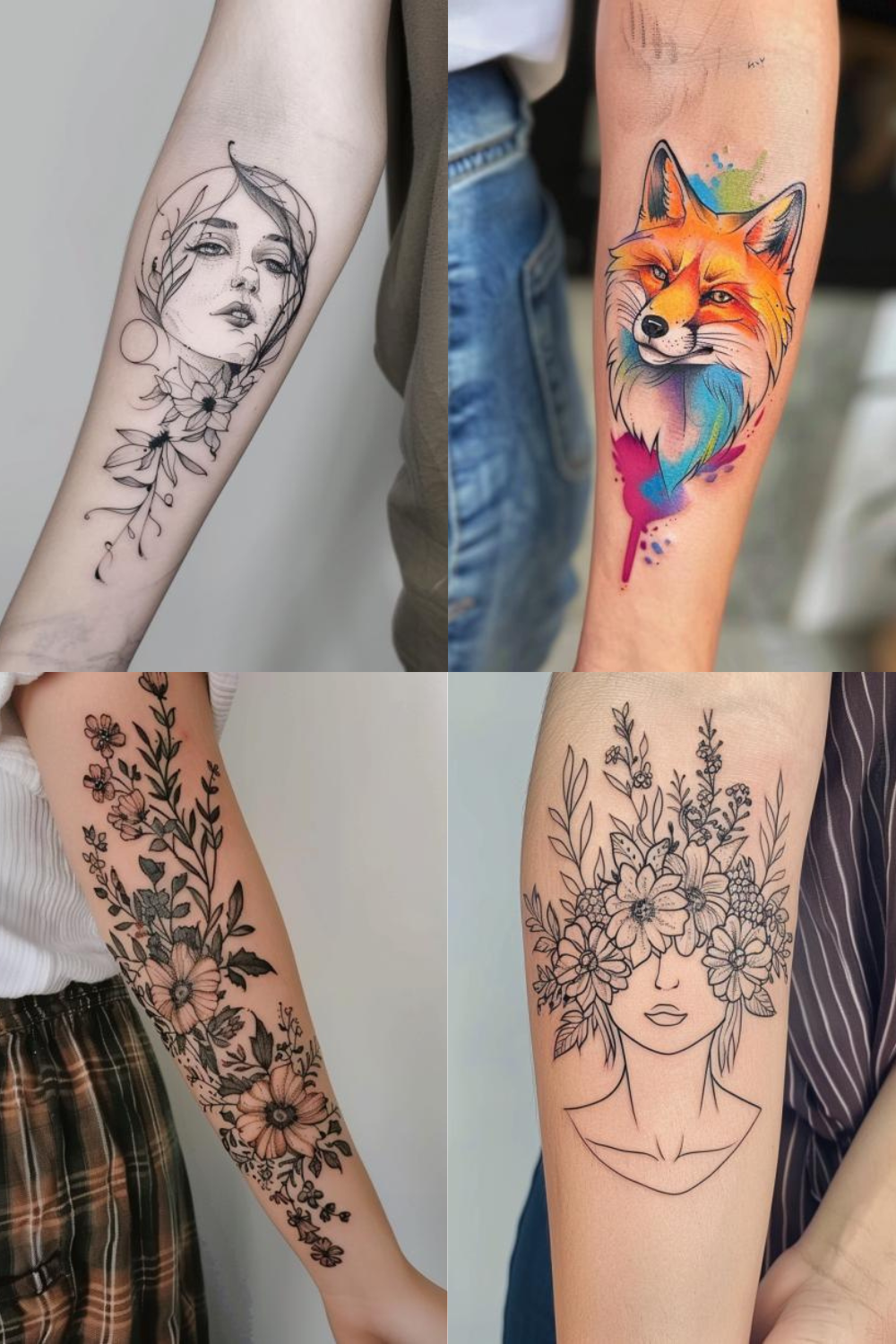 feminine forearm tattoo designs