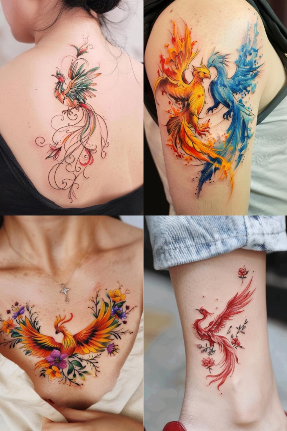 phoenix tattoos for women