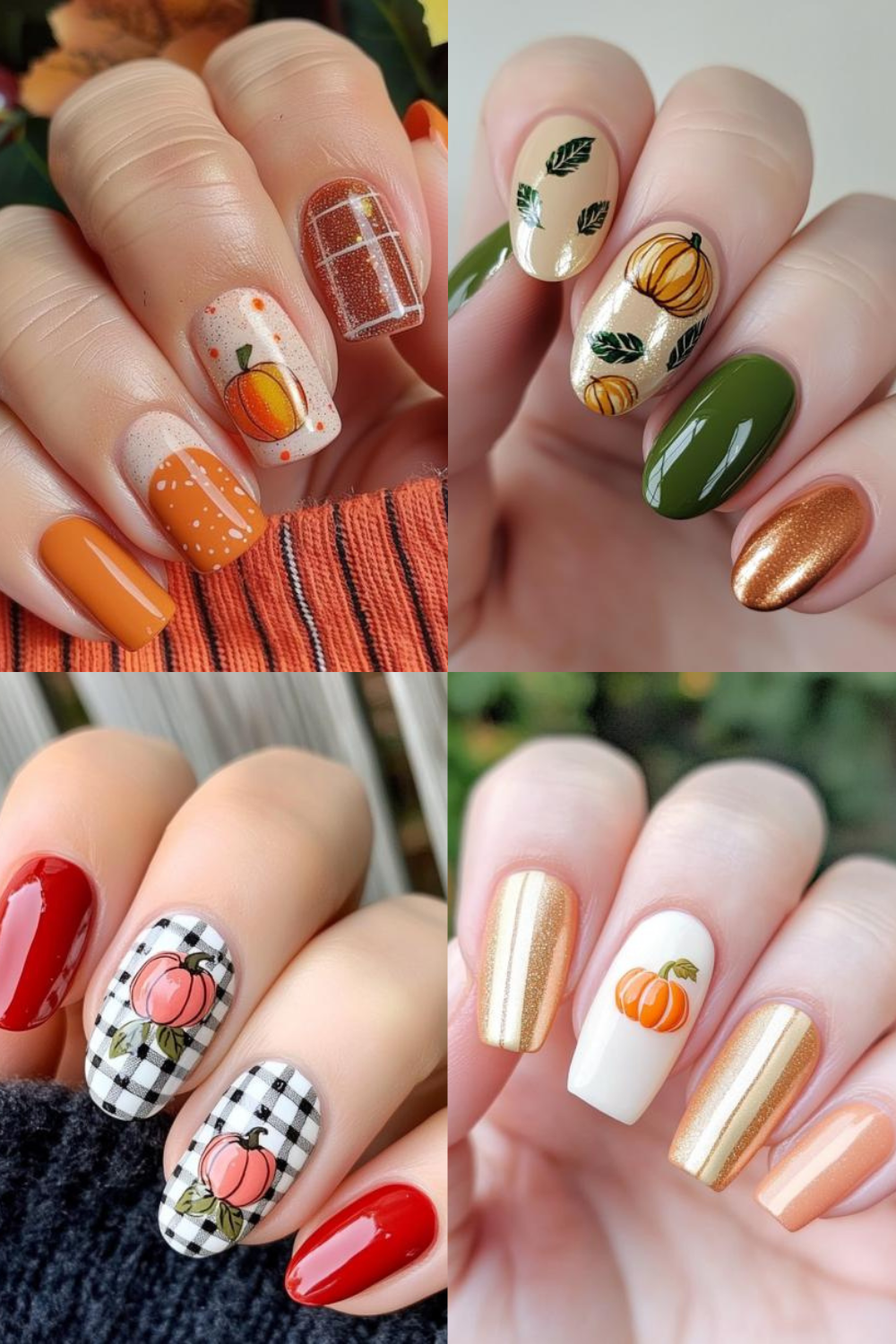 pumpkin nail designs